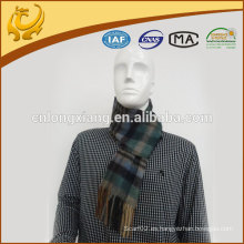 Promocional Personalizado Diseña tejido 100% Cashmere Hombres Bufandas